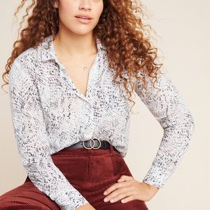 Cloth & Stone Snakeskin Print Top